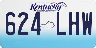 KY license plate 624LHW