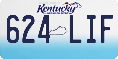 KY license plate 624LIF
