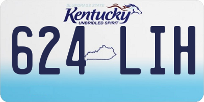 KY license plate 624LIH