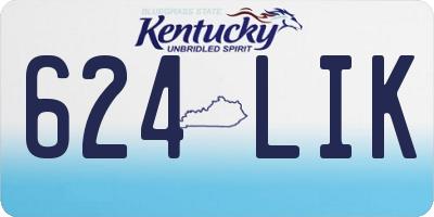 KY license plate 624LIK