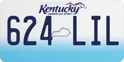 KY license plate 624LIL