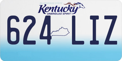 KY license plate 624LIZ