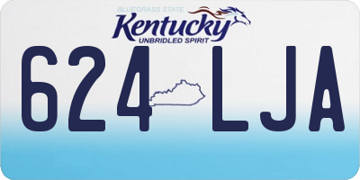 KY license plate 624LJA