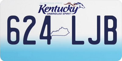 KY license plate 624LJB