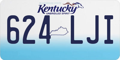 KY license plate 624LJI