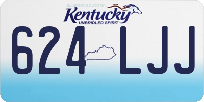 KY license plate 624LJJ
