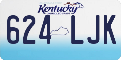 KY license plate 624LJK
