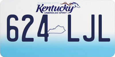 KY license plate 624LJL