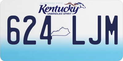 KY license plate 624LJM