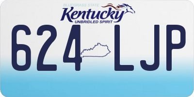 KY license plate 624LJP