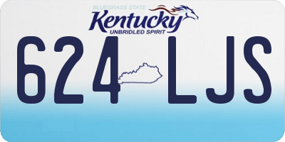 KY license plate 624LJS