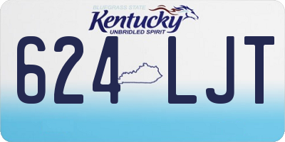 KY license plate 624LJT