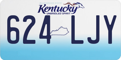 KY license plate 624LJY