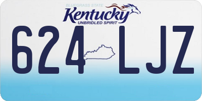 KY license plate 624LJZ