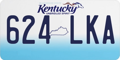 KY license plate 624LKA