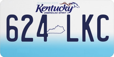 KY license plate 624LKC