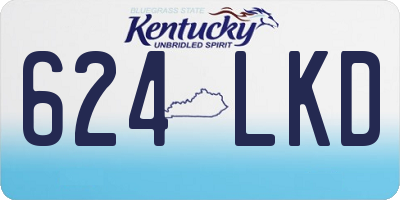 KY license plate 624LKD
