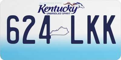 KY license plate 624LKK