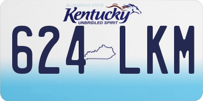 KY license plate 624LKM