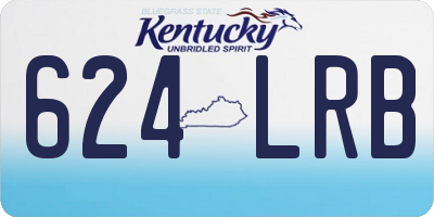 KY license plate 624LRB