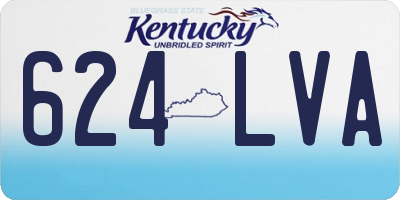 KY license plate 624LVA
