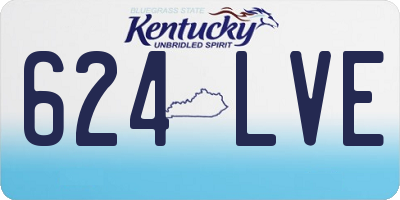 KY license plate 624LVE