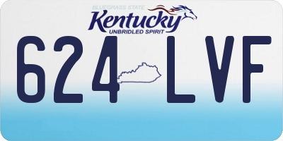 KY license plate 624LVF