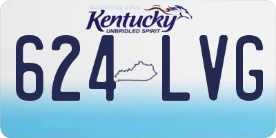 KY license plate 624LVG