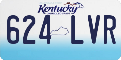KY license plate 624LVR