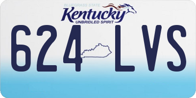 KY license plate 624LVS