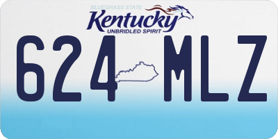 KY license plate 624MLZ