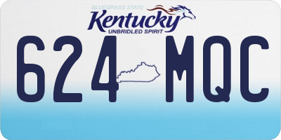 KY license plate 624MQC