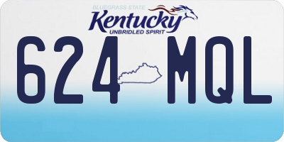 KY license plate 624MQL