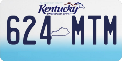 KY license plate 624MTM