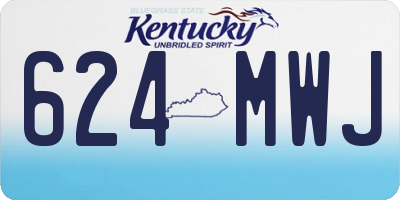 KY license plate 624MWJ