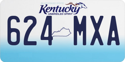 KY license plate 624MXA