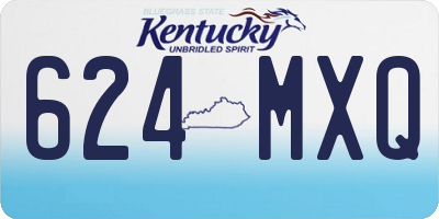 KY license plate 624MXQ