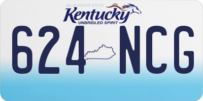 KY license plate 624NCG