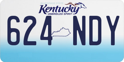 KY license plate 624NDY