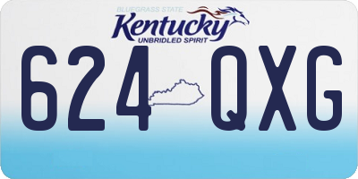 KY license plate 624QXG