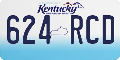 KY license plate 624RCD