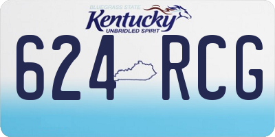 KY license plate 624RCG