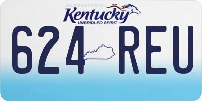 KY license plate 624REU