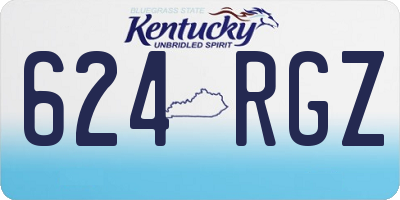 KY license plate 624RGZ
