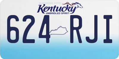 KY license plate 624RJI