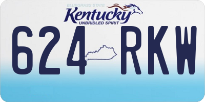 KY license plate 624RKW