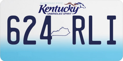 KY license plate 624RLI