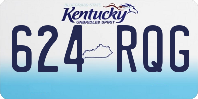 KY license plate 624RQG
