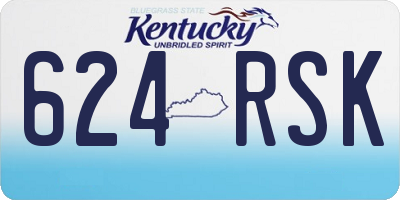 KY license plate 624RSK