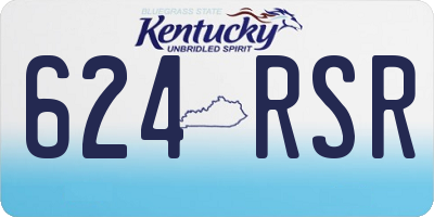 KY license plate 624RSR